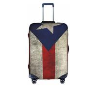 CKGODGF Copertura elastica per bagagli con stampa bandiera di Porto Rico,copertura per bagagli personalizzata con cerniera., bianco, S