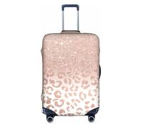 CKGODGF Copertura elastica per bagagli con stampa glitter oro rosa, copertura per bagagli personalizzata con cerniera., bianco, M