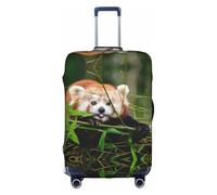 CKGODGF Copertura elastica per bagagli con stampa Little Red Panda, copertura per bagagli personalizzata con cerniera., bianco, S