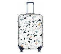 CKGODGF Copertura elastica per bagagli con stampa pastello in marmo terrazzo, copertura per bagagli personalizzata con cerniera., bianco, XL