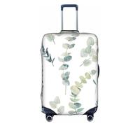 CKGODGF Copertura elastica per bagagli con stampa ramoscello verde naturale, copertura per bagagli personalizzata con cerniera., bianco, XL