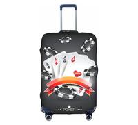 CKGODGF Copertura elastica per bagagli con stampa torneo di poker, copertura per bagagli personalizzata con cerniera., bianco, XL