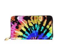 CKGODGF Exotic Tribe - Portafoglio lungo in pelle con stampa tie dye, alla moda, per uomini e donne, con cerniera, adatto per i viaggi