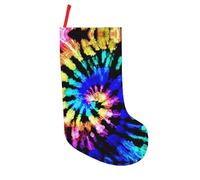 CKGODGF Exotic Tribe Tie Dye Style Print 45,7 cm Grande Calza di Natale, Camino Appeso Calza Calza per Decorazione Vacanza - 1pz