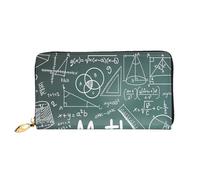 CKGODGF Formulas Shapes Theory Matematica Lezione Parola Stampa Parola Portafoglio lungo in pelle per uomini e donne con cerniera, adatto per i viaggi
