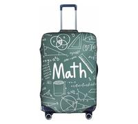 CKGODGF Formule Forme Teoria Lezione di Matematica Parola Stampa Elastico Dei Bagagli,Copertura Bagagli Personalizzata con Cerniera., bianco, XL