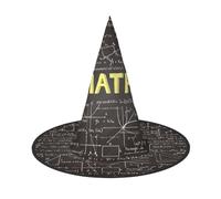 CKGODGF Mago stampa matematica scolastica, accessori per costume da mago, cappello pieno di Halloween, adatto per giochi di ruolo per feste, 1 pezzo