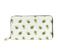 CKGODGF Portafoglio lungo in pelle alla moda con stampa avocado per uomini e donne con cerniera, adatto per i viaggi