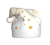 CKGODGF Sparsed Dreamy Stars and Spots Print Fashion and Unique Christmas Hat Retro, Cappello di Babbo Natale classico, in peluche, per Capodanno