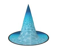 CKGODGF Tranquil Underwater Scenery Print Wizard, accessori per costume da mago, cappello intero per Halloween, adatto per giochi di ruolo per feste, 1 pezzo