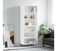 CKioict Armadietto multiuso per camera da letto, mobili high-board, bianco, 69,5 x 32,5 x 180 cm, in legno per corridoio, camera da letto, soggiorno