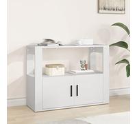CKioict Armadietto Organizzatore Mobili cucina Mobile bar Credenza Bianca 80x30x60 cm in Legno MultistratoAdatto per Cucina, Soggiorno