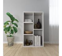 CKioict Armadio da cucina multiuso per corridoio, libreria/credenza, bianco, 50 x 25 x 80 cm, in legno per soggiorno, ufficio, studio