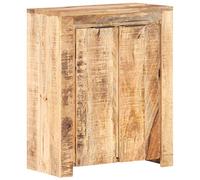 CKioict Armadio moderno da cucina, credenza 59 x 33 x 75 cm, legno di mango grezzo per cucina, soggiorno, sala da pranzo