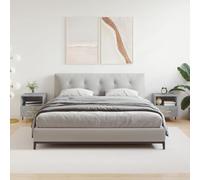 CKioict Comodini moderni, facili da montare, 2 pezzi, grigio cemento, 40 x 35 x 47,5 cm, materiale in legno per piccoli ambienti, soggiorno, camera da letto