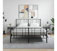 CKioict Comodini moderni, facili da montare, 2 pezzi, grigio Sonoma, 40 x 35 x 47,5 cm, materiale in legno per piccoli ambienti, soggiorno, camera da letto