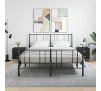 CKioict Comodini moderni, facili da montare, 2 pezzi, nero, 40 x 35 x 47,5 cm, materiale in legno per piccoli ambienti, soggiorno, camera da letto