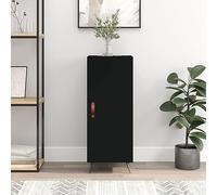 CKioict Consolle Armadietto da cucina, credenza, nero, 34,5 x 34 x 90 cm, in legno per ingresso, corridoio, soggiorno