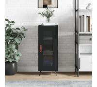 CKioict Consolle Armadietto da cucina, credenza, nero, 34,5 x 34 x 90 cm, in legno per ingresso, corridoio, soggiorno