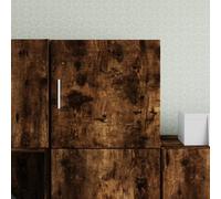 CKioict Mobile a Parete Rovere Fumo 40x42,5x40 cm in Legno Multistrato Armadietto Pensile con Anta Regolabile per Soggiorno e Camera da Letto, Design Salvaspazio e Materiale Durevole