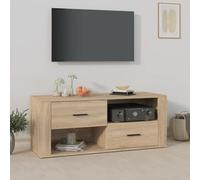 CKioict Mobile pensile per TV, in legno di quercia Sonoma, 100 x 35 x 40 cm, adatto per studio, hotel, lounge