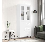 CKioict Mobile per soggiorno, consolle, multiuso, bianco, 69,5 x 34 x 180 cm, materiale in legno, per ingresso, corridoio, soggiorno