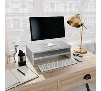 CKioict Mobile per TV, DVD, soggiorno, mobili, monitor, grigio cemento, 42 x 24 x 13 cm, materiale in legno, per soggiorno e sala da pranzo