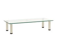 CKioict Mobile TV DVD Armadio Soggiorno Mobili TV Tavolo 80x35x17 cm Vetro Temperato Trasparente Per Soggiorno Sala Giochi