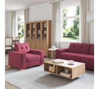 CKioict Moderno divano rosso vento per 3 persone con rivestimento rimovibile, design elegante e comfort elevato, resistente poliestere e telaio in legno, perfetto per il soggiorno