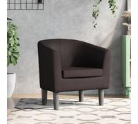 CKioict Poltrona da club marrone in ecopelle per camera da letto, soggiorno