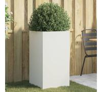 CKioict Porta piante da interno Vasi alti da esterno Fioriere da esterno grandi Fioriera Bianca 42x38x75 cm in Acciaio Per Piante,Fiori,Frutta e Verdura