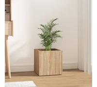 CKioict Porta piante da interno Vasi alti da esterno Fioriere da esterno grandi Fioriera Rovere Sonoma 40x40x40 cm in Legno Multistrato Per Piante,Fiori,Frutta e Verdura