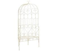 CKioict Sedia da giardino per esterni, per il tempo libero, 95 cm, ferro antico, bianco, per giardino, cortile, prato