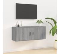 CKioict Sonoma - Mobile pensile per TV, colore: grigio, 100 x 34,5 x 40 cm, adatto per studio, hotel, lounge