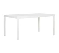CKioict Tavolo da balcone per terrazze, 150 x 90 x 72 cm, in polipropilene bianco, per giardini, prati, balconi