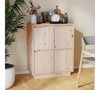 CKioict Tavolo per Divano Armadietto Da Terra Ingresso Mobili Mobiletto Bagno Credenza 60x34x75 cm in Legno Massello di PinoAdatto per studio, cucina, salotto