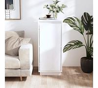 CKioict Tavolo per Divano Armadietto Da Terra Ingresso Mobili Mobiletto Bagno Credenza Bianca 31,5x34x75 cm in Legno Massello di PinoAdatto per studio, cucina, salotto