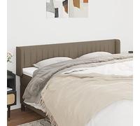 CKioict Testiera da letto per camera da letto, montaggio semplice, accessorio per letto con orecchie, colore tortora, 163 x 16 x 78/88 cm, in tessuto, adatta per camera degli ospiti, camera da letto