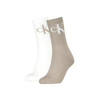 CKJ WOMEN SOCK 2P MONOGRAM