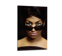 ckklik Aretha Franklin, poster con leggenda della musica iconica, opera d'arte retrò, stampa artistica da parete in stile vintage, decorazione per la casa, tributo alla musica dell'anima, elegante