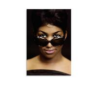 ckklik Aretha Franklin, poster con leggenda della musica iconica, opera d'arte retrò, stampa artistica da parete in stile vintage, decorazione per la casa, tributo alla musica dell'anima, elegante