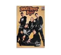 ckklik Backstreet Boys Poster stampa vintage musica da parete anni '90 cultura pop art Decor firmato da collezione regalo per gli amanti della musica decorazione della stanza regalo stile retrò 20,3 x