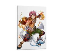 ckklik Poster a tema anime, stampa artistica da parete con personaggi di Natsu Dragneel, stampa colorata con personaggi Fairy Tail, decorazione per la casa, ispirata ai manga, regalo per fan degli