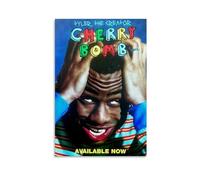 ckklik Poster artistico Cherry Bomb con stampa artistica colorata di Tyler The Creator, opera d'arte hip hop, decorazione da parete unica, design grafico vivace, arte moderna per soggiorno, regalo