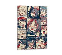 ckklik Poster artistico da parete a tema anime, stampa di manga estetica, personaggi carini, horror giapponese, decorazione per la casa, idea regalo unica per i fan a tema sangue vivace, regalo