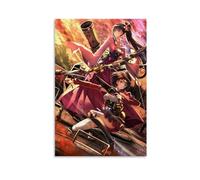 ckklik Poster artistico da parete a tema anime, stampa di personaggi giapponesi, illustrazione colorata, decorazione per la casa, regalo unico per i fan, estetica vibrante, per camera da letto o