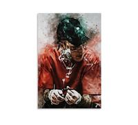 ckklik Poster artistico urbano ispirato ai graffiti, con cultura hip hop, design astratto moderno, decorazione per la casa, regalo unico per gli amanti della musica, 20,3 x 30,5 cm, senza cornice