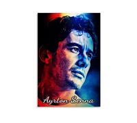 ckklik Poster con stampa artistica Ayrton Senna leggenda delle corse decorazione da parete per sport motoristici, decorazione vintage per appassionati di sport, idea regalo, 40,6 x 61 cm, senza