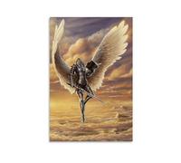 ckklik Poster con stampa artistica di Angel Warrior, decorazione da parete con personaggi mitici, decorazione per la casa, scena del cielo e della terra, regalo unico per collezionisti, 30,5 x 45,7 cm