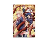 ckklik Poster da parete con stampa artistica di anime, personaggi manga, tema tentacolo, design colorato, decorazione unica per la casa, scena scolastica, divertente, regalo estetico per i fan, 20,3 x